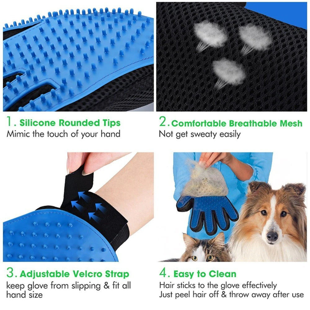 Paws Spa Deshedding Grooming Mitts