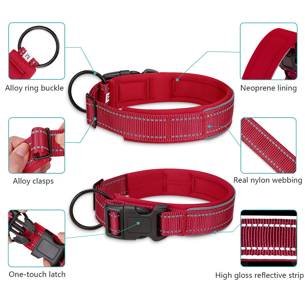 Pet Dog Reflective Polyester Collar